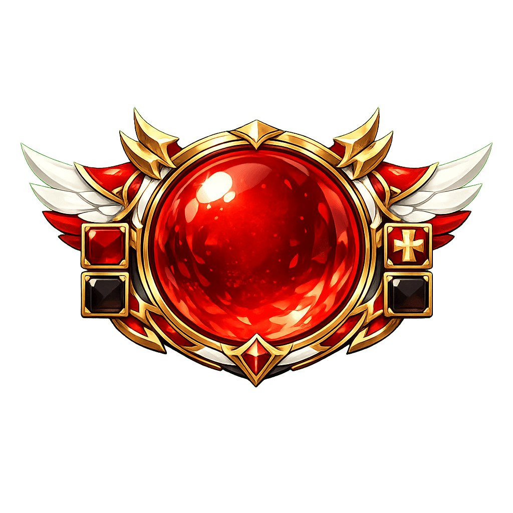Anime Fantasy Battle HUD HP Orb