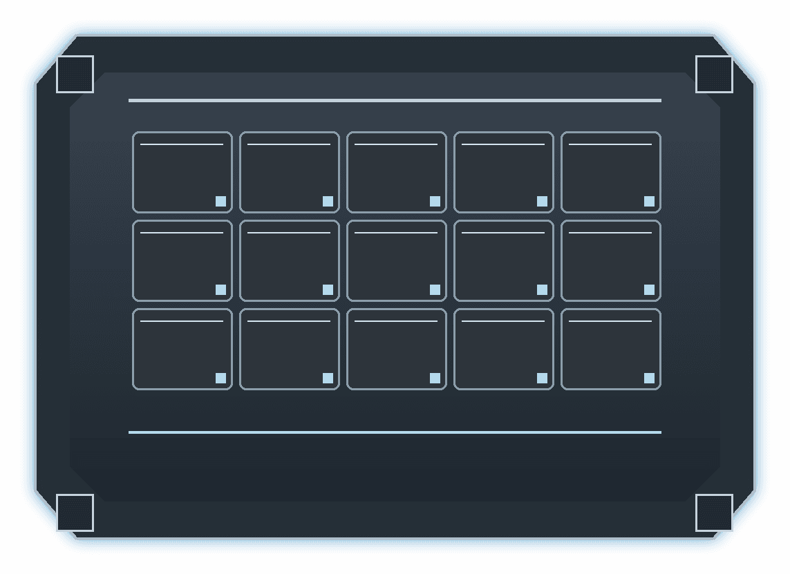 Realistic Sci-Fi Inventory Panel